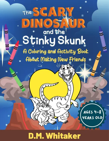 Scary Dinosaur Coloring — Making New Friends